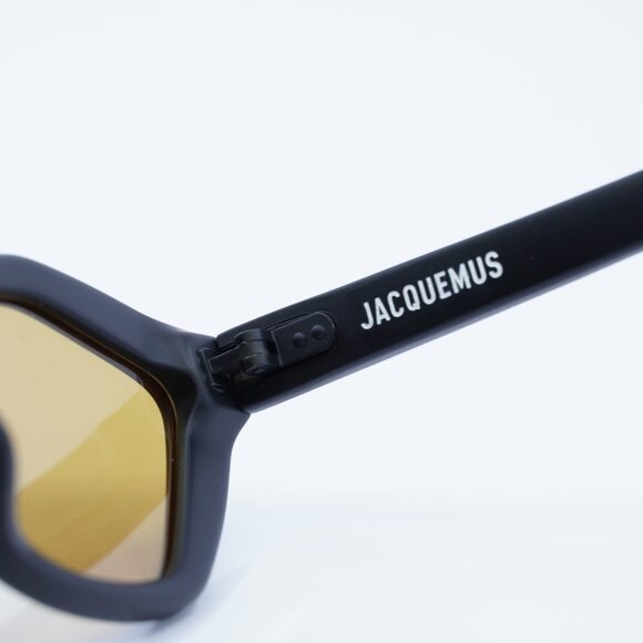 Jacquemus BAMBINO JAC/42 C6 Sunglasses Shiny Black Cat Eye Frame, Brown Lenses - Picture 7 of 11